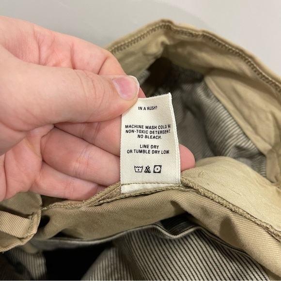 Alex Mill Khaki Cotton Classic Trouser Pants Size 28 - Picture 9 of 9